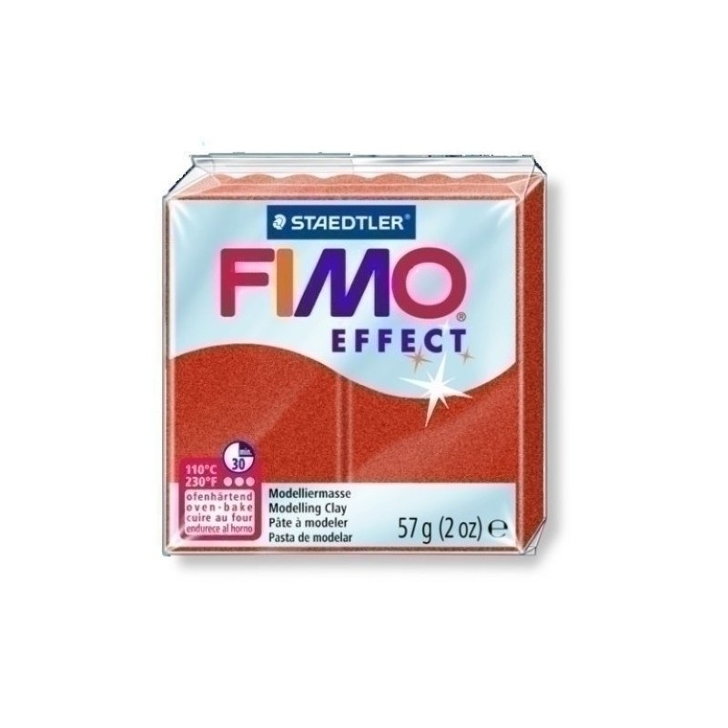 8020-27-PASTA MODELAR FIMO EFFECT METALICO COBRE precio por 6 unidades