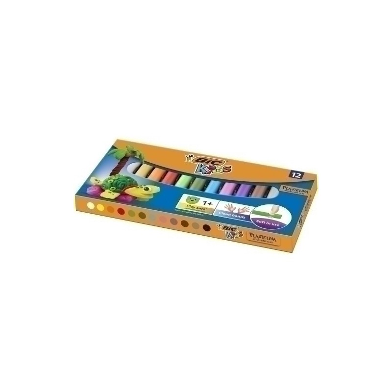 947713-PLASTILINA BIC KIDS EST. 12 BARRAS precio por 1 unidades
