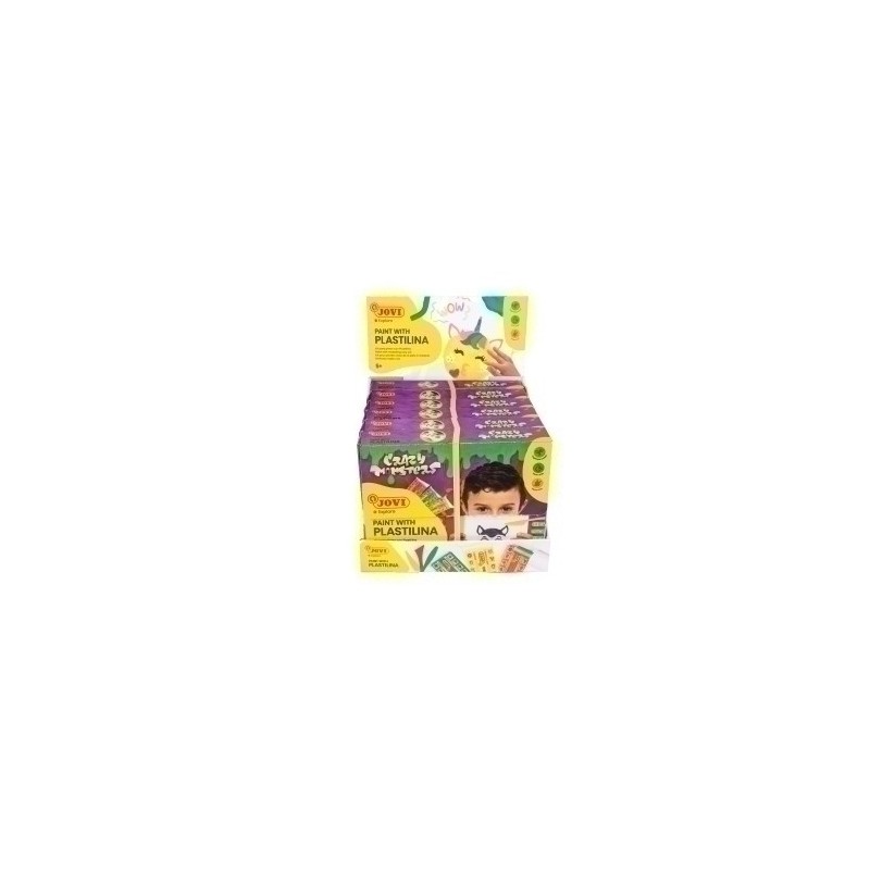 26304-PLASTILINA JOVI CRAZY MONSTERS EXP.6 precio por 1 unidades