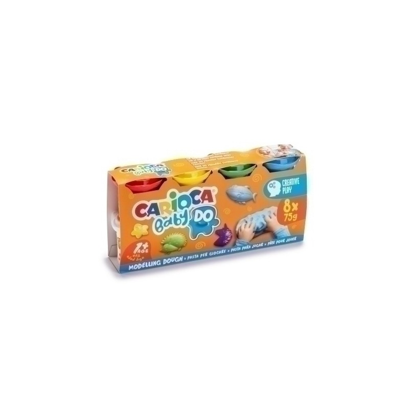43180-PLASTILINA CARIOCA BABY DOUGH C/8 precio por 1 unidades