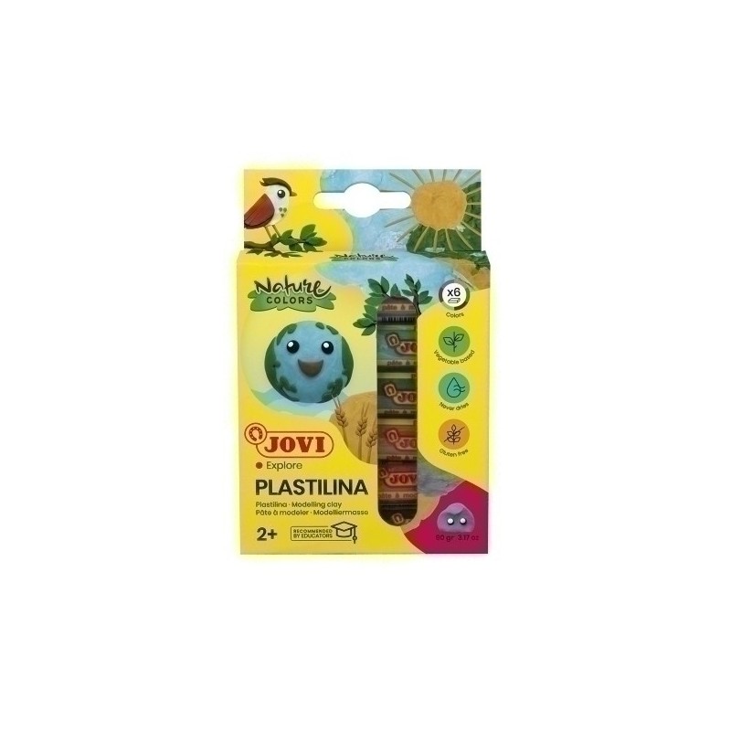 90/6N-PLASTILINA JOVI 90 NATURE BARRA EST.6 precio por 1 unidades