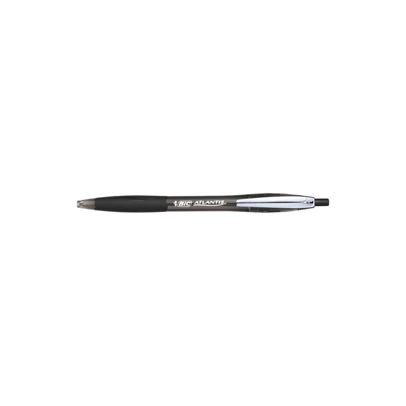 9021332-BOLIG.BIC ATLANTIS METAL CLIP 1.0 NEGRO precio por 12 unidades