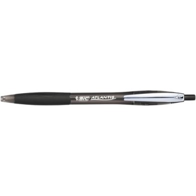 9021332-BOLIG.BIC ATLANTIS METAL CLIP 1.0 NEGRO precio por 12 unidades