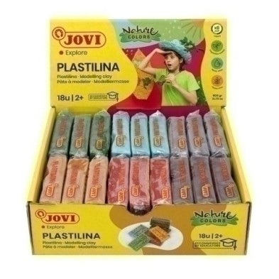 70/18N-PLASTILINA JOVI 70 PAST. NATURE C/18 precio por 1 unidades