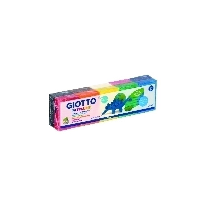 F513300-PLASTILINA PATPLUME 50GR C/10 SURTIDAS precio por 1 unidades
