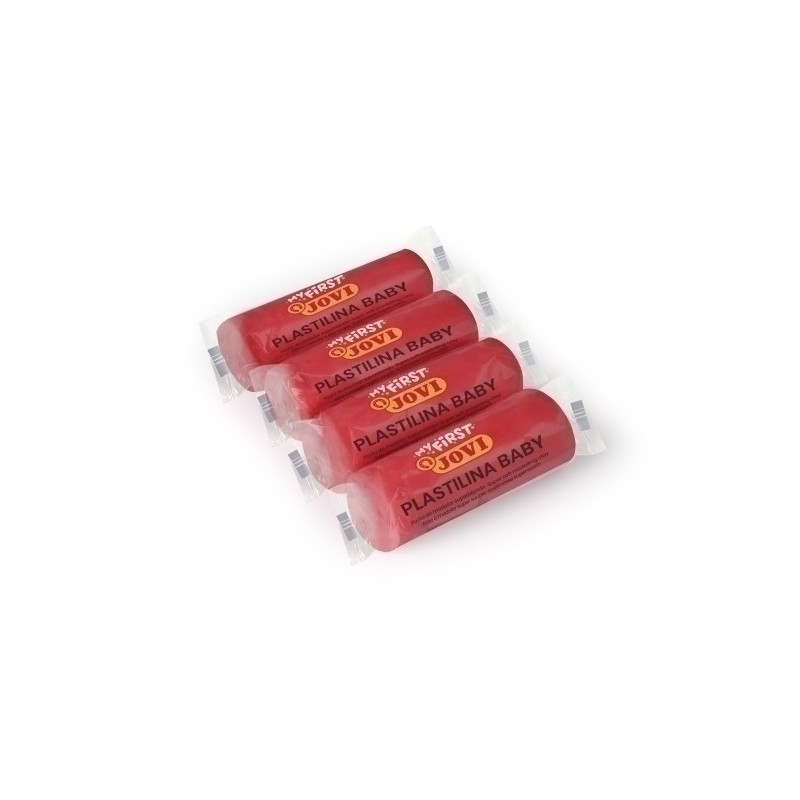 37005-PLASTILINA JOVI BABY MY FIRST ROJO C/18 precio por 1 unidades