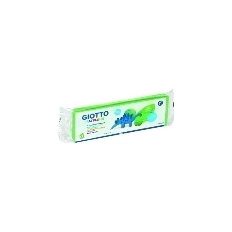 F51010800-PLASTILINA PATPLUME 350GR VERDE CL. C/12 precio por 1 unidades