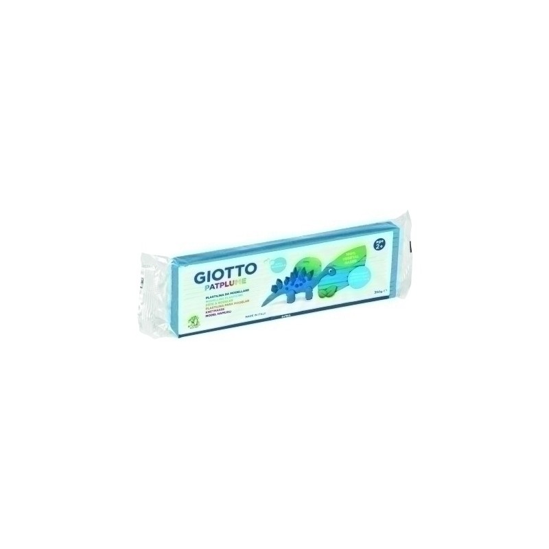 F51011200-PLASTILINA PATPLUME 350GR AZUL CL. C/12 precio por 1 unidades