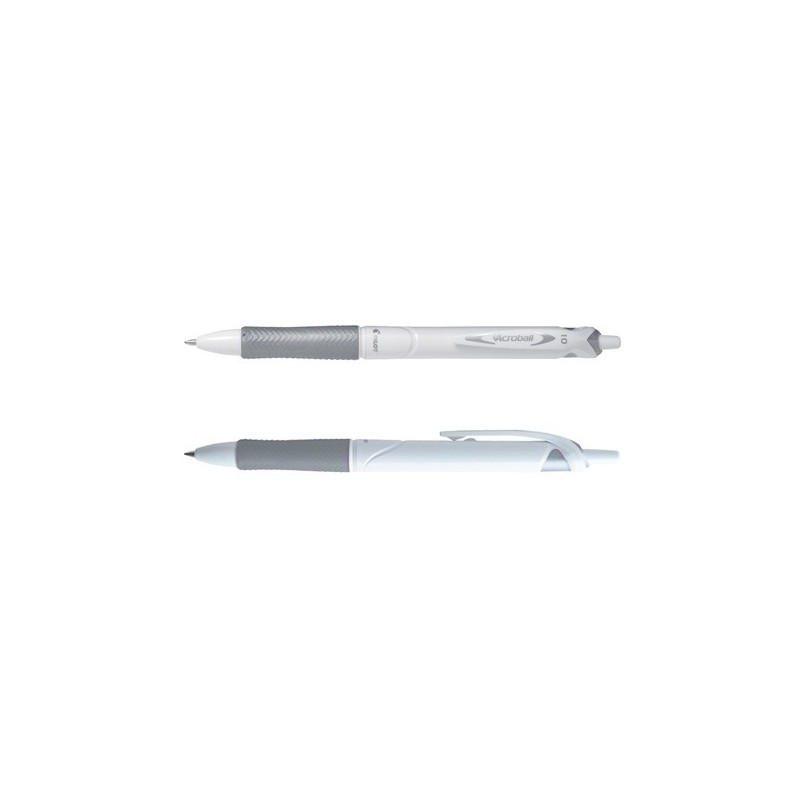 BAB15M-W B-BG-BOLIGRAFO PILOT ACROBALL WHITE NEGRO precio por 10 unidades