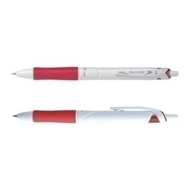BAB15M-W RR-BG-BOLIGRAFO PILOT ACROBALL WHITE ROJO precio por 10 unidades