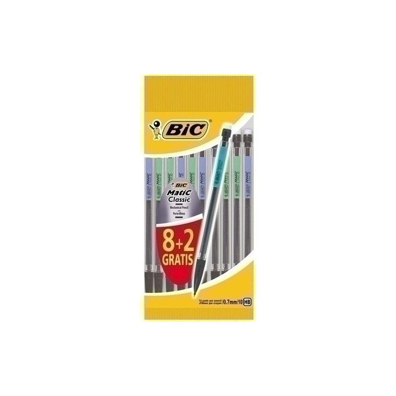 875751-PORTAMINAS MATIC CLASSIC 0.7 BOLSA 8+2 precio por 1 unidades