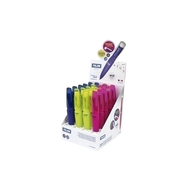 18504920-PORTAMINAS MILAN CAPSULE FLUO EXP. 20 precio por 1 unidades
