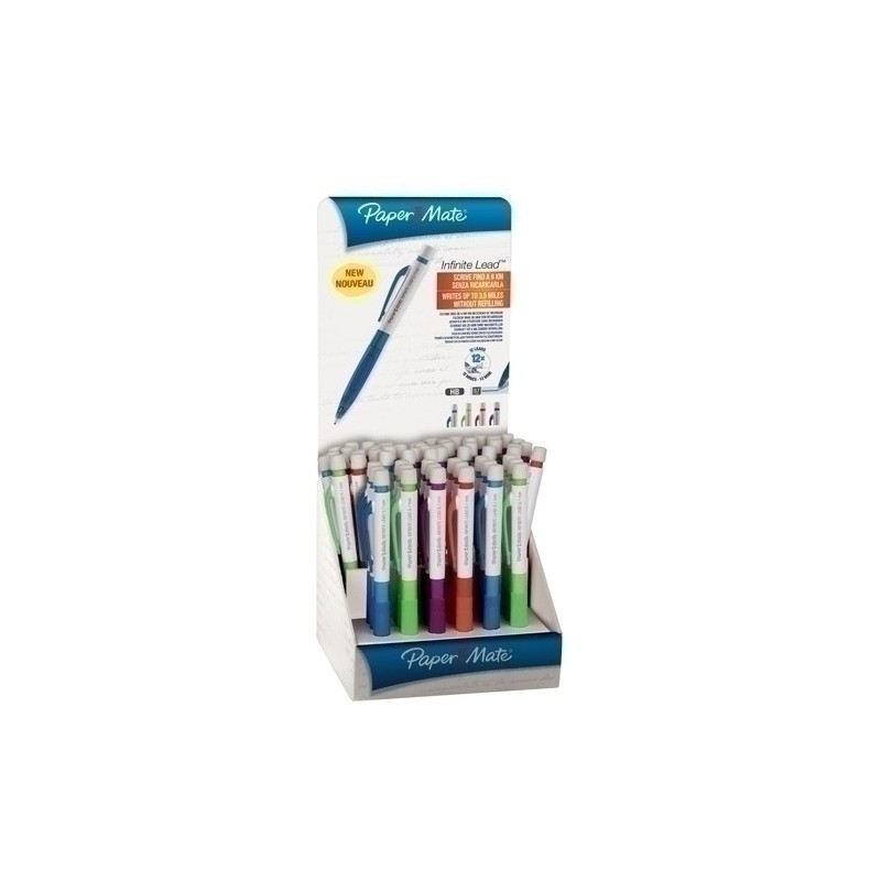 1892500-PORTAMINAS PAPER MATE INFIN 0.7 MM. SURT precio por 1 unidades