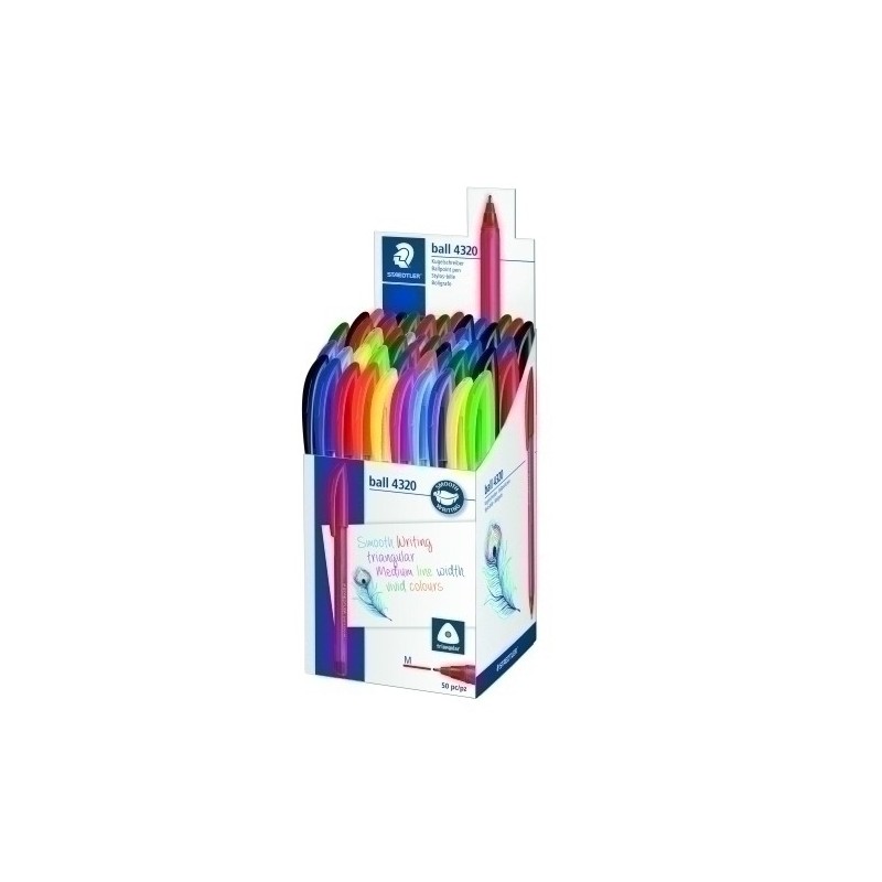 4320 MKP50-BOLIGRAFOS STAEDTLER 4320 ESTUCHE DE 50 precio por 1 unidades