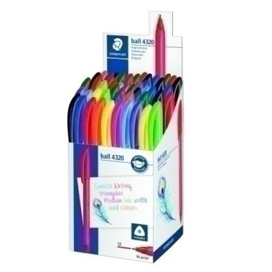 4320 MKP50-BOLIGRAFOS STAEDTLER 4320 ESTUCHE DE 50 precio por 1 unidades