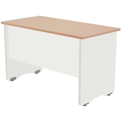 2000AW08V24-MESA ROCADA WORK  120x60 BLANCO/ROBLE precio por 1 unidades