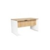 2001AW08V24-MESA ROCADA WORK  140x80 BLANCO/ROBLE precio por 1 unidades