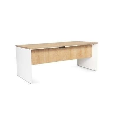 2003AW08V24-MESA ROCADA WORK  180x80 BLANCO/ROBLE precio por 1 unidades