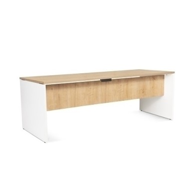 2004AW08V24-MESA ROCADA WORK  200x80 BLANCO/ROBLE precio por 1 unidades