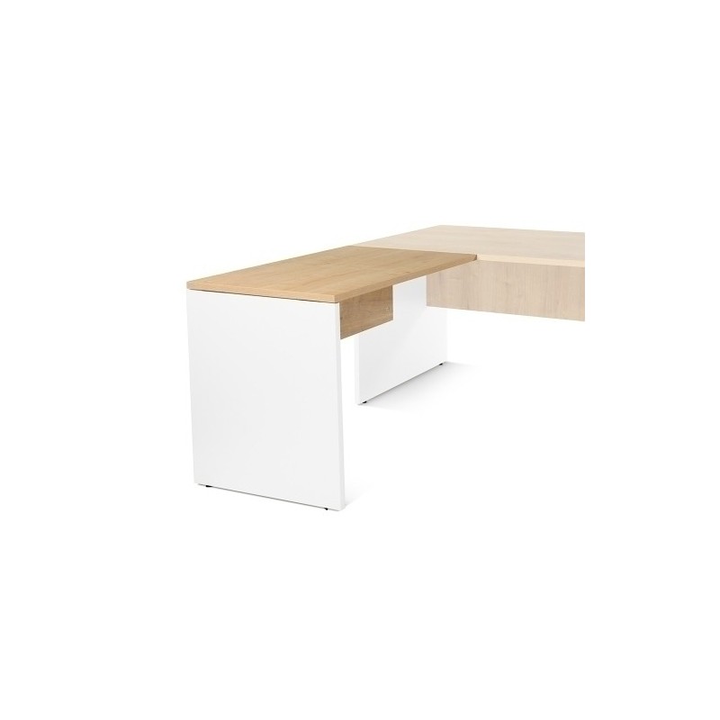 2102AW08V24-MESA ROCADA WORK ALA 100x60 BL/ROBLE precio por 1 unidades