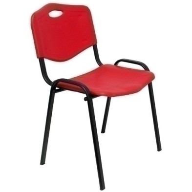 PACK426IRJ-SILLA PIQUERAS ROBLEDO PVC ROJO precio por 1 unidades