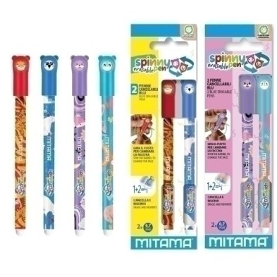 63811-BOLIGRAFO MITAMA SPINNY BORRABLE AZUL B/ precio por 1 unidades