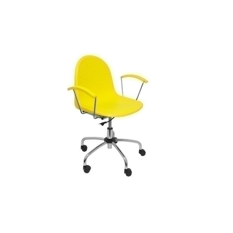 320GAM-SILLA PIQUERAS VES GIRATORIA PVC AMARILL precio por 1 unidades