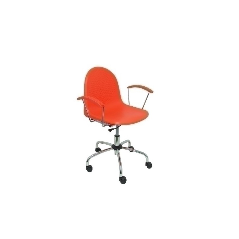 320GNA-SILLA PIQUERAS VES GIRATORIA PVC NARANJA precio por 1 unidades