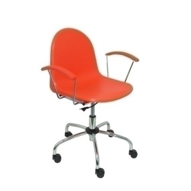 320GNA-SILLA PIQUERAS VES GIRATORIA PVC NARANJA precio por 1 unidades