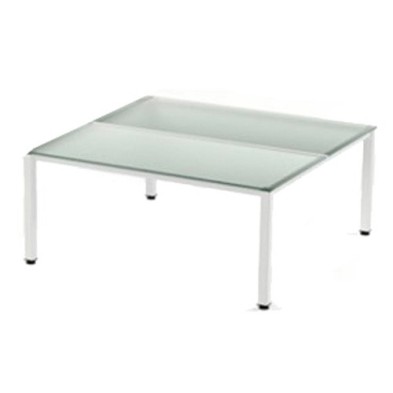 2001AM05-MESA ROCADA EXECUTIVE 140x80 BL/CRISTAL precio por 1 unidades