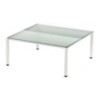 2001AM05-MESA ROCADA EXECUTIVE 140x80 BL/CRISTAL precio por 1 unidades