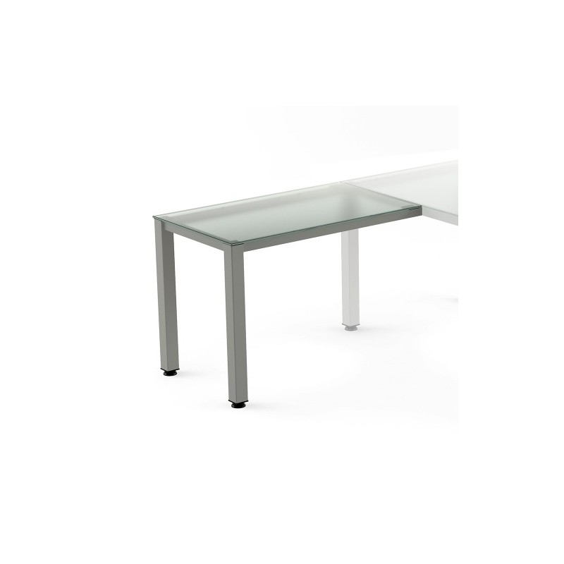 2107AD05-MESA ROCADA EXEC. ALA 100x60 AL/CRISTAL precio por 1 unidades