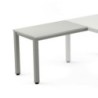 2107AD02-MESA ROCADA EXEC. ALA 100x60 AL/GRIS precio por 1 unidades