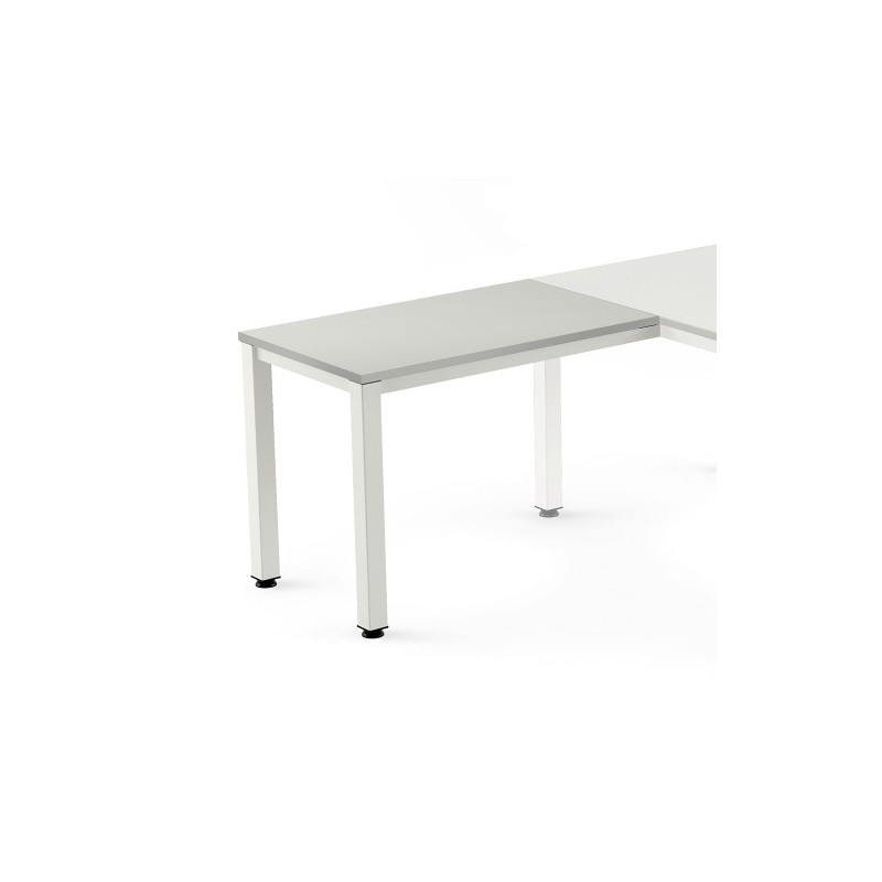 2107AM02-MESA ROCADA EXEC. ALA 100x60 BL/GRIS precio por 1 unidades