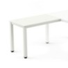 2107AM04-MESA ROCADA EXEC. ALA 100x60 BL/BLANCO precio por 1 unidades