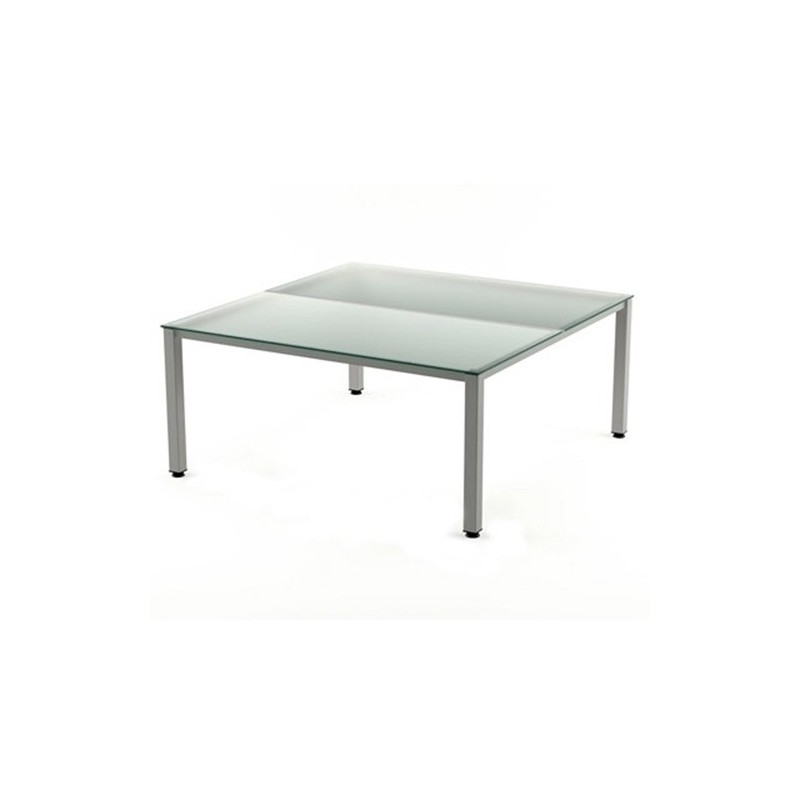 2201AD05-MESA ROCADA EXECUTIVE 160x163 AL/CRISTAL precio por 1 unidades