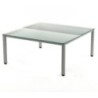 2201AD05-MESA ROCADA EXECUTIVE 160x163 AL/CRISTAL precio por 1 unidades