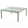2202AD05-MESA ROCADA EXECUTIVE 180x163 AL/CRISTAL precio por 1 unidades