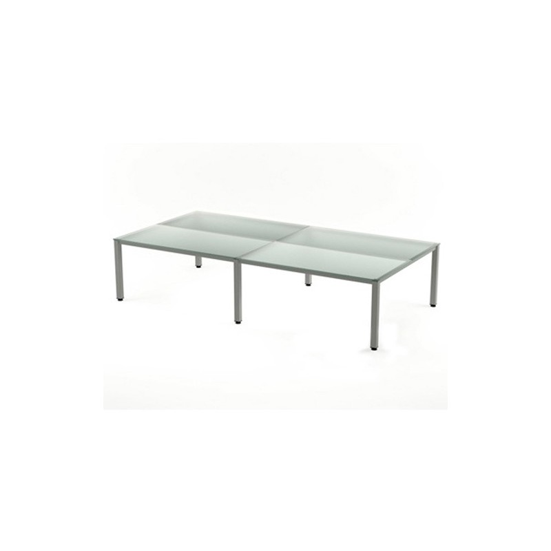 2204AD05-MESA ROCADA EXECUTIVE 163x360 AL/CRISTAL precio por 1 unidades