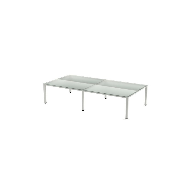 2204AM05-MESA ROCADA EXECUTIVE 163x360 BL/CRISTAL precio por 1 unidades