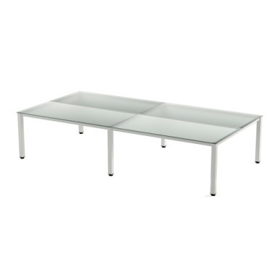 2204AM05-MESA ROCADA EXECUTIVE 163x360 BL/CRISTAL precio por 1 unidades
