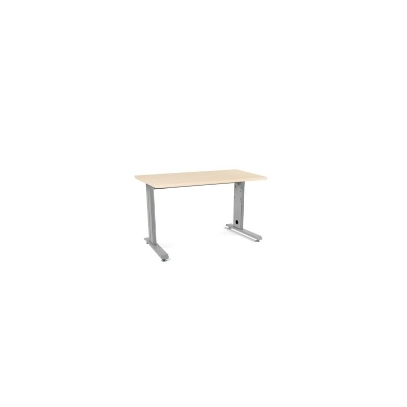2000AC01-MESA ROCADA METAL 120x60 ALUMINIO/HAYA precio por 1 unidades