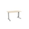 2000AC01-MESA ROCADA METAL 120x60 ALUMINIO/HAYA precio por 1 unidades
