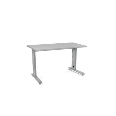 2000AC02-MESA ROCADA METAL 120x60 ALUMINIO/GRIS precio por 1 unidades