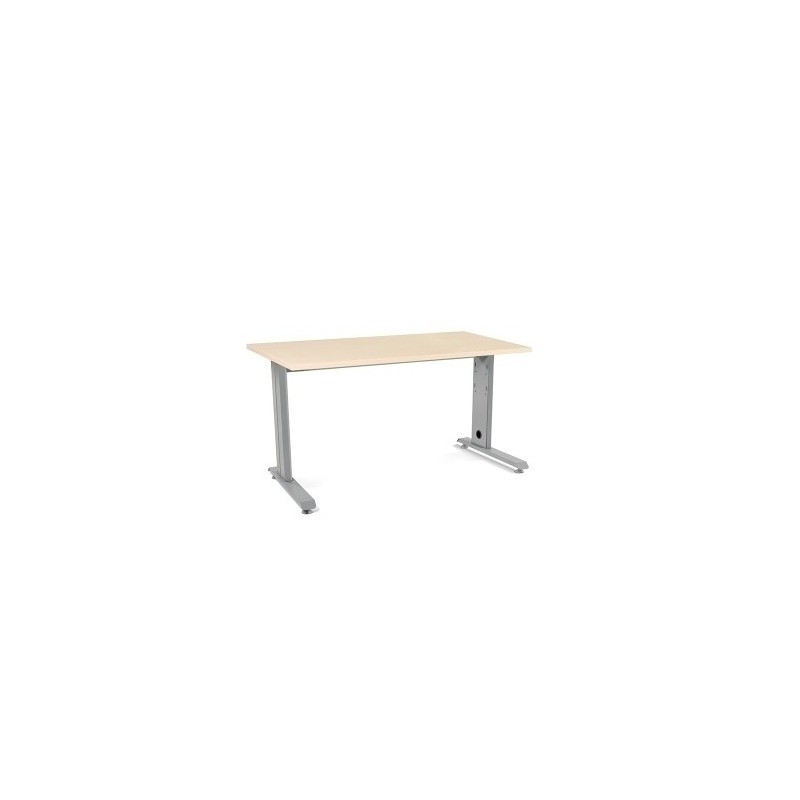 2001AC01-MESA ROCADA METAL 140x80 ALUMINIO/HAYA precio por 1 unidades