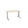 2001AC01-MESA ROCADA METAL 140x80 ALUMINIO/HAYA precio por 1 unidades