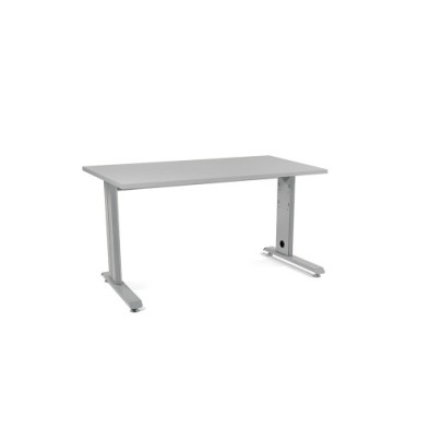 2001AC02-MESA ROCADA METAL 140x80 ALUMINIO/GRIS precio por 1 unidades