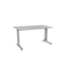 2001AC02-MESA ROCADA METAL 140x80 ALUMINIO/GRIS precio por 1 unidades