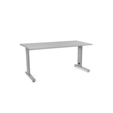 2002AC02-MESA ROCADA METAL 160x80 ALUMINIO/GRIS precio por 1 unidades