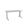 2002AC02-MESA ROCADA METAL 160x80 ALUMINIO/GRIS precio por 1 unidades